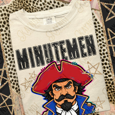 Grunge Varsity Minutemen mockup