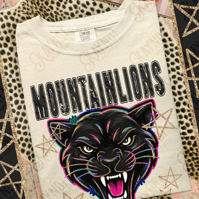 Grunge Varsity Mountain Lions 2 mockup