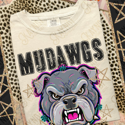Grunge Varsity Mudawgs 3 mockup