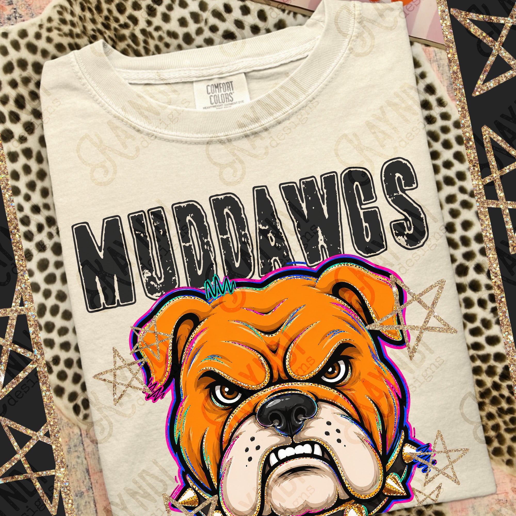 Grunge Varsity Muddawgs 2 mockup