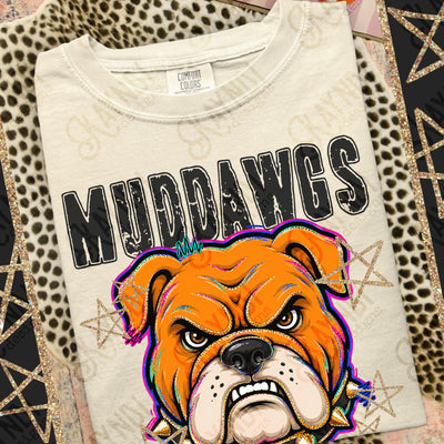 Grunge Varsity Muddawgs 2 mockup