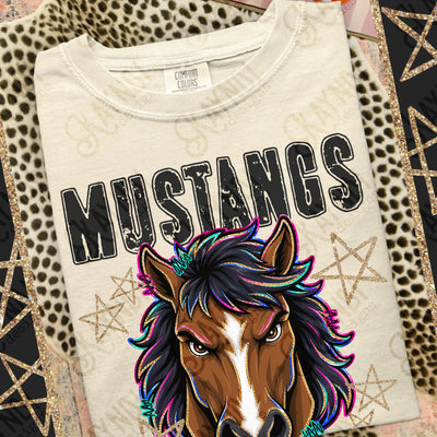 Grunge Varsity Mustangs 3 mockup