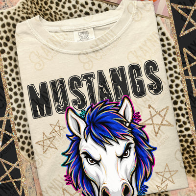 Grunge Varsity Mustangs 5 mockup