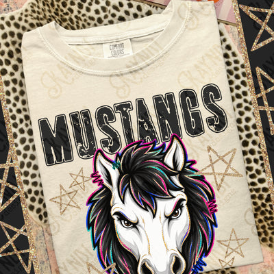 Grunge Varsity Mustangs 7 mockup