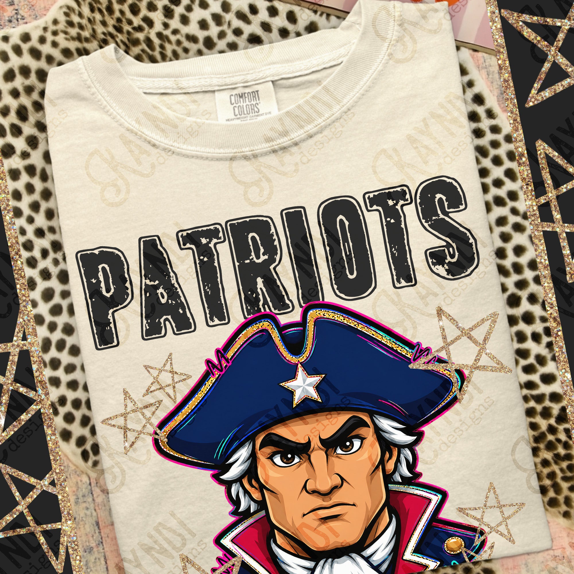 Grunge Varsity Patriots 2 mockup