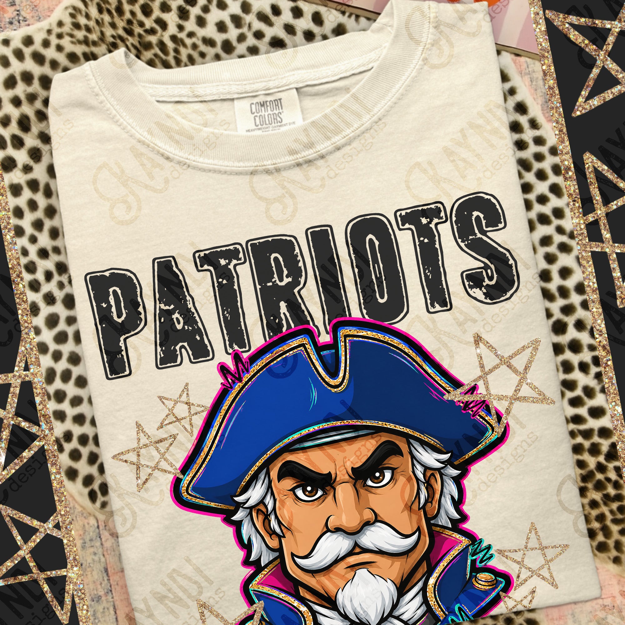 Grunge Varsity Patriots 3 mockup