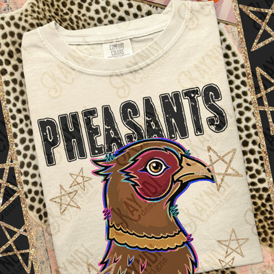 Grunge Varsity Pheasants mockup