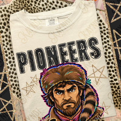 Grunge Varsity Pioneers mockup