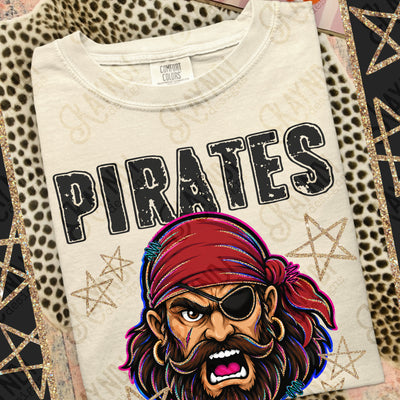 Grunge Varsity Pirates 2 mockup