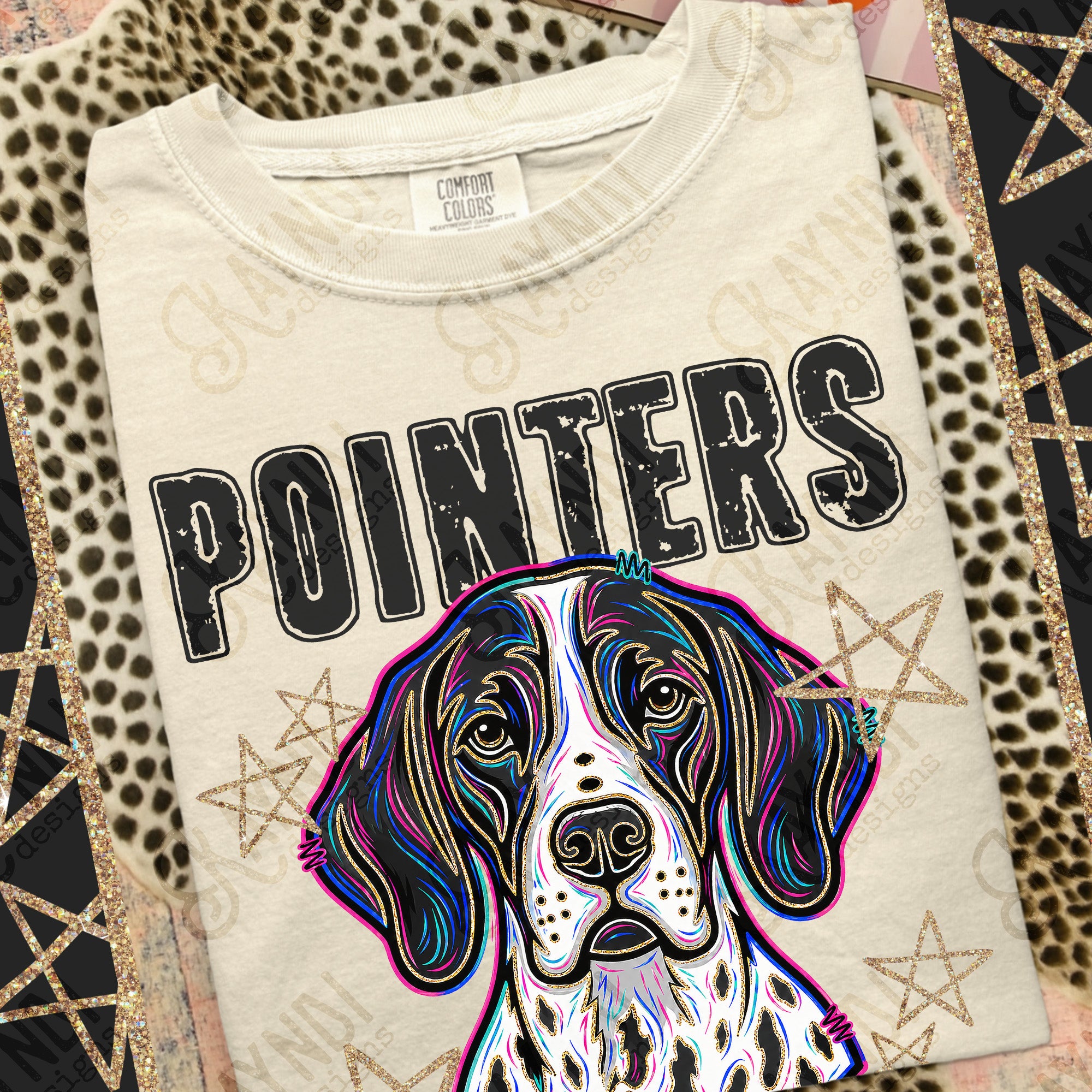 Grunge Varsity Pointers mockup