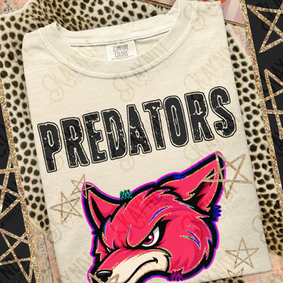Grunge Varsity Predators mockup
