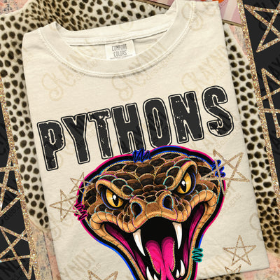 Grunge Varsity Pythons mockup