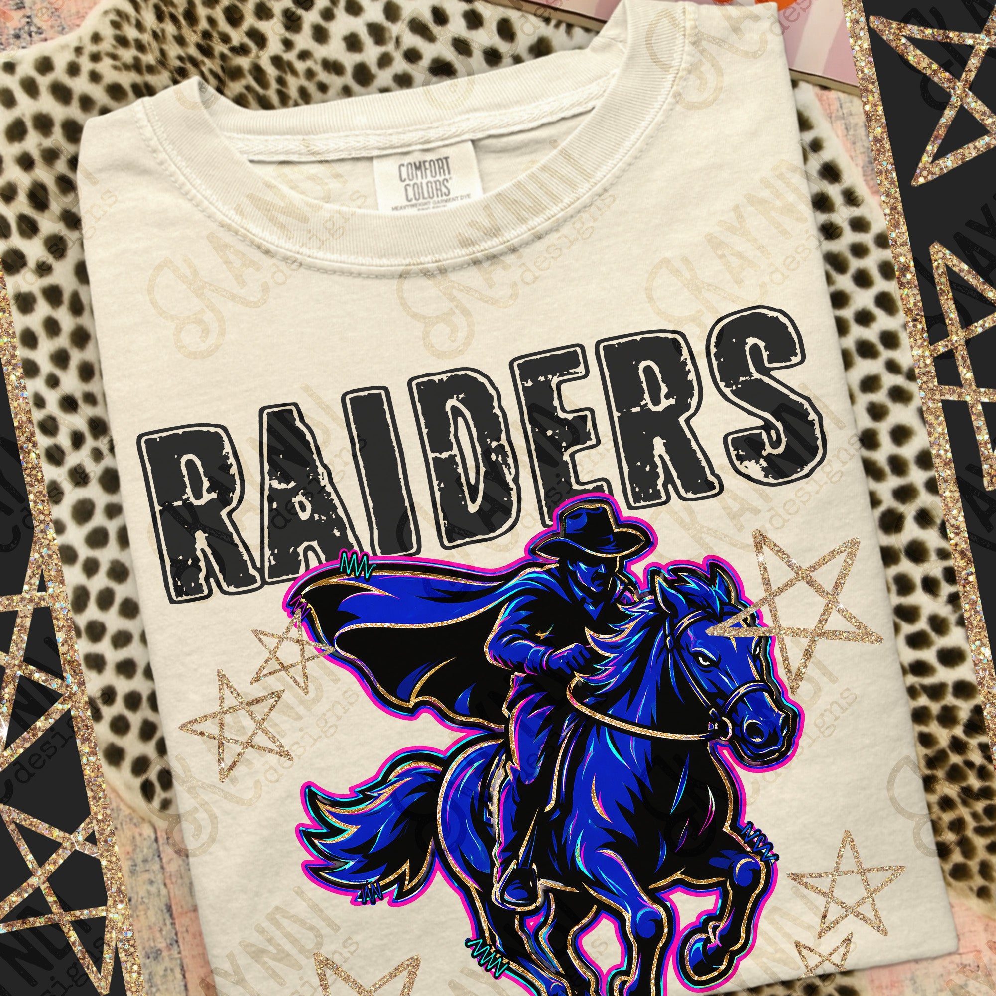 Grunge Varsity Raiders mockup