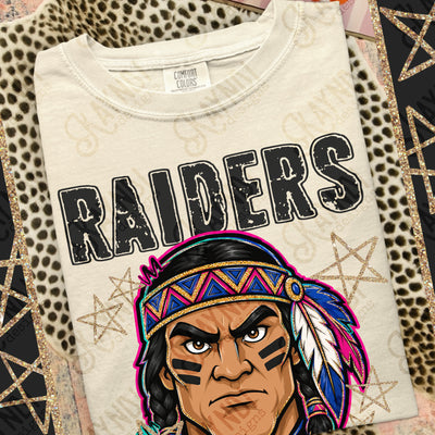 Grunge Varsity Raiders 2 mockup