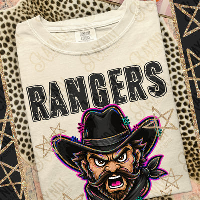 Grunge Varsity Rangers mockup