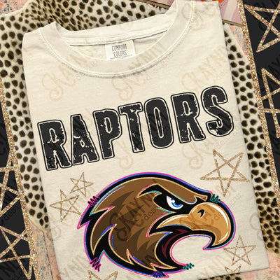 Grunge Varsity Raptors mockup
