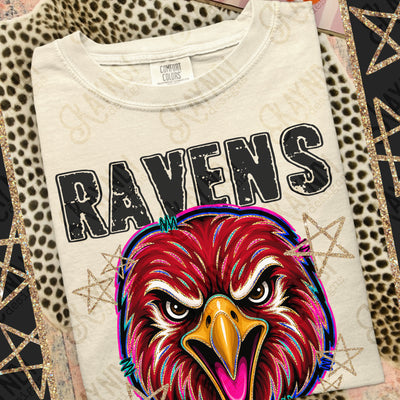 Grunge Varsity Ravens 2 mockup