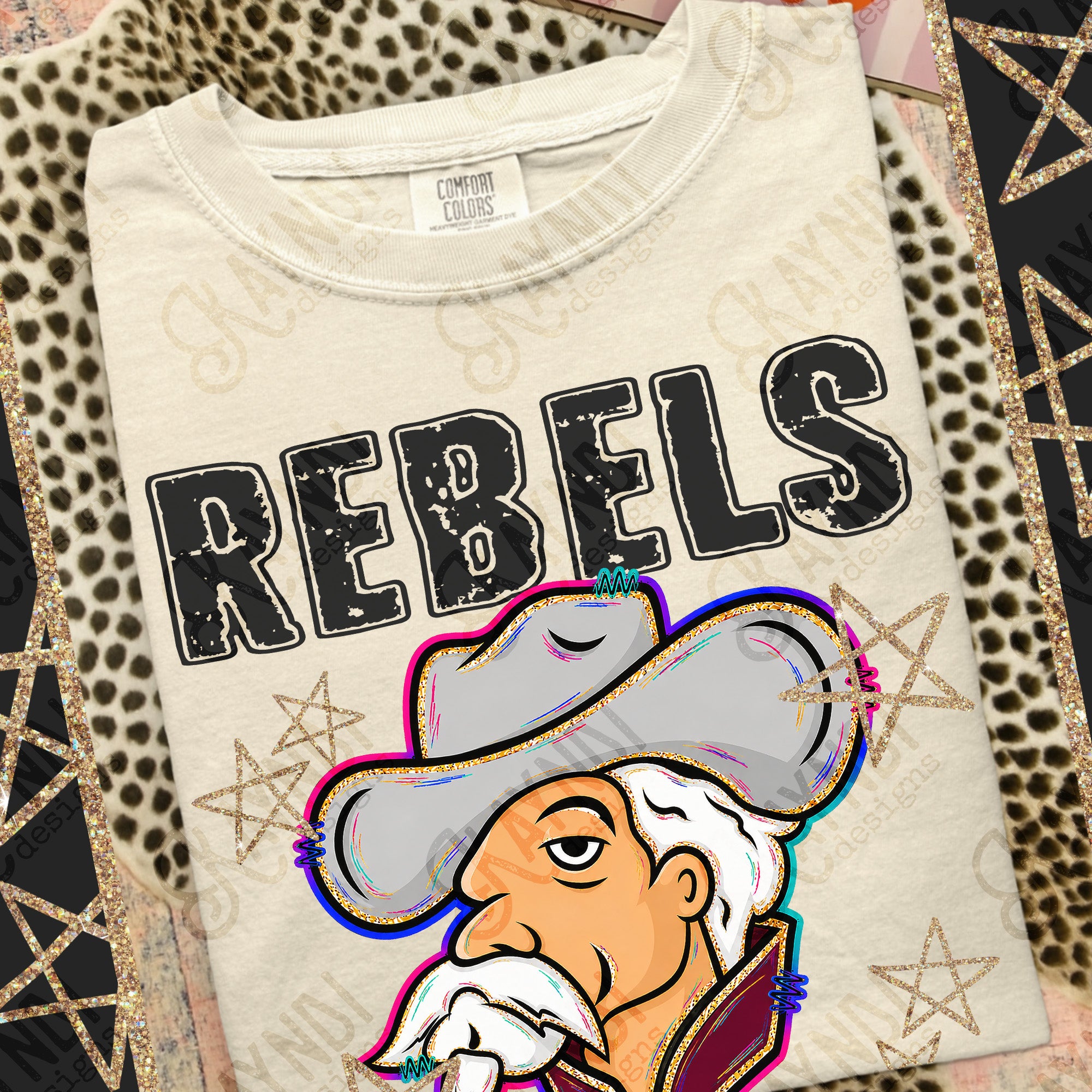 Grunge Varsity Rebels 3 mockup