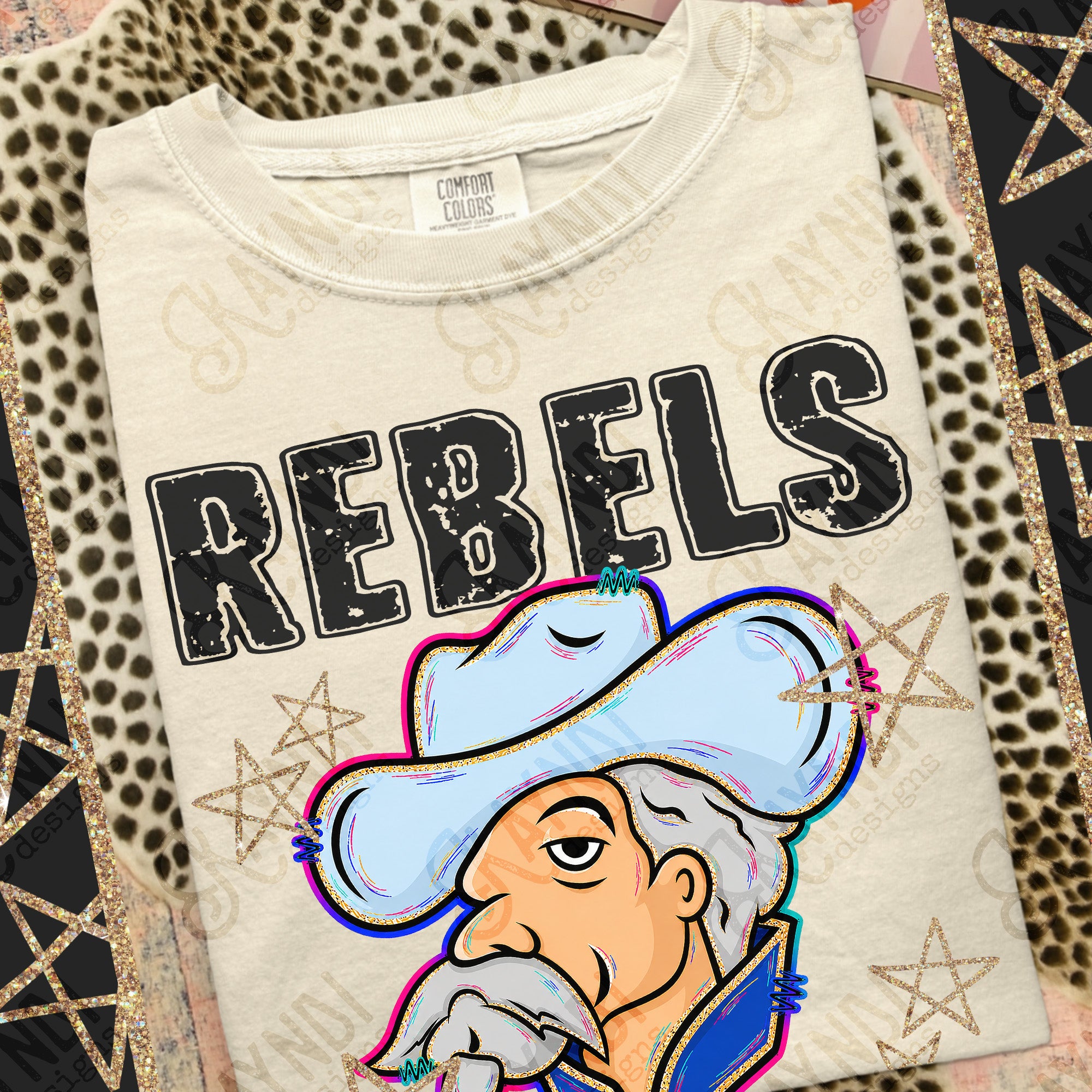 Grunge Varsity Rebels 4 mockup
