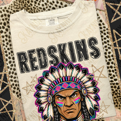 Grunge Varsity Redskins 3 mockup