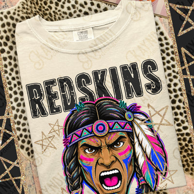 Grunge Varsity Redskins 4 mockup