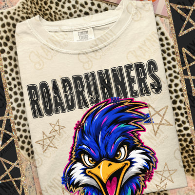 Grunge Varsity Roadrunners mockup