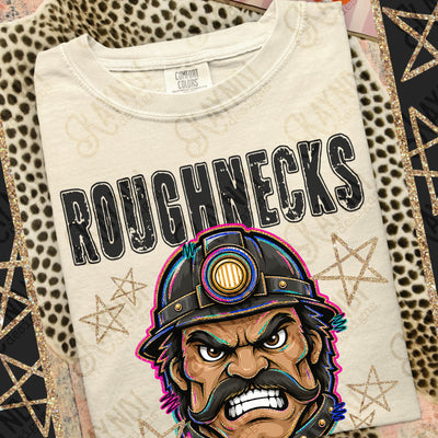 Grunge Varsity Roughnecks mockup