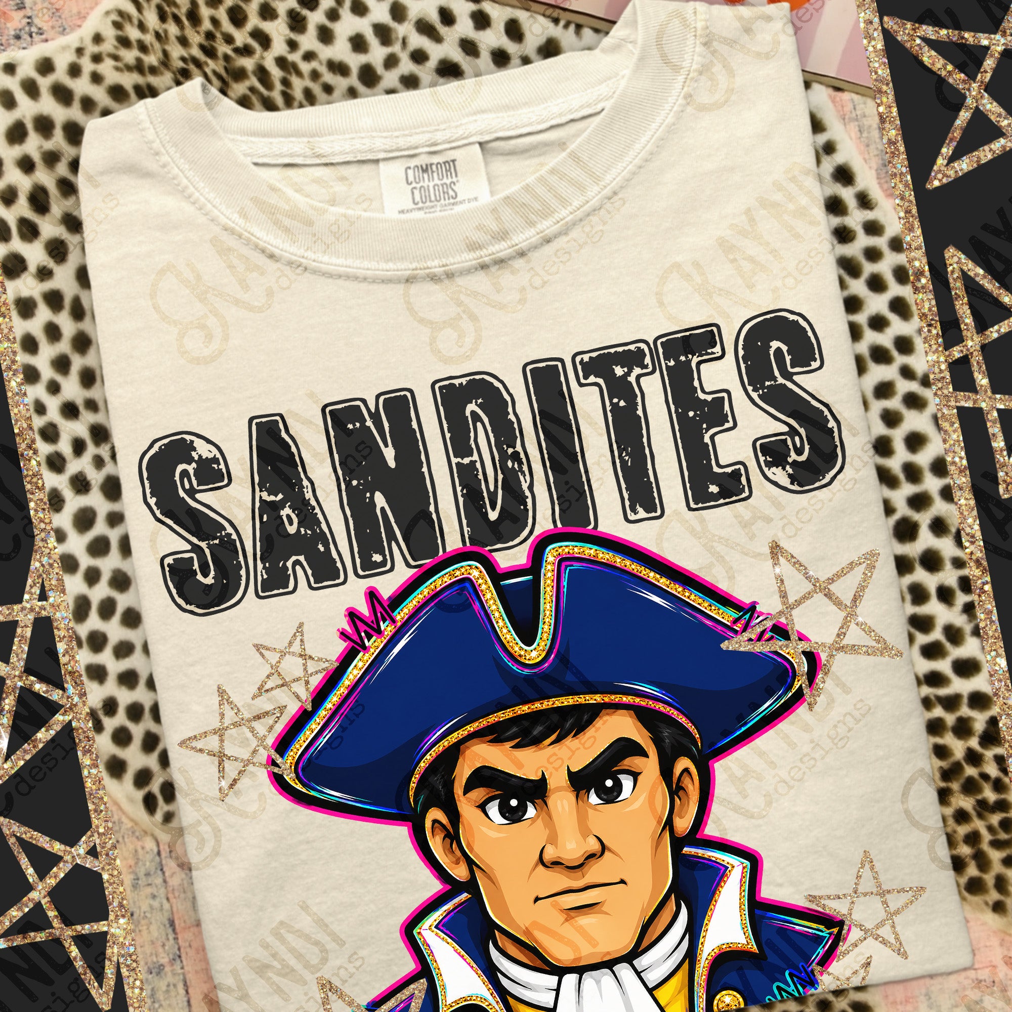 Grunge Varsity Sandites mockup