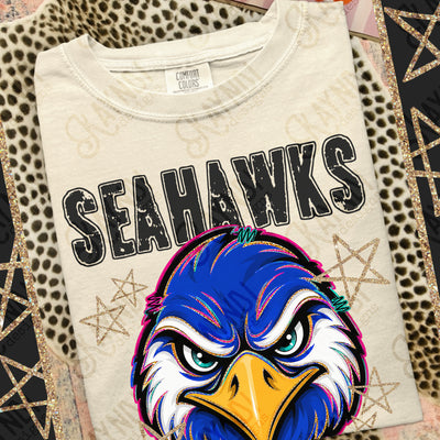 Grunge Varsity Seahawks mockup