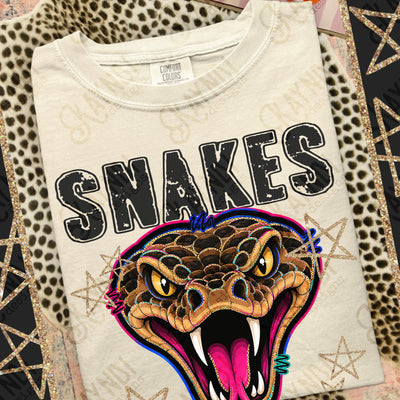 Grunge Varsity Snakes mockup