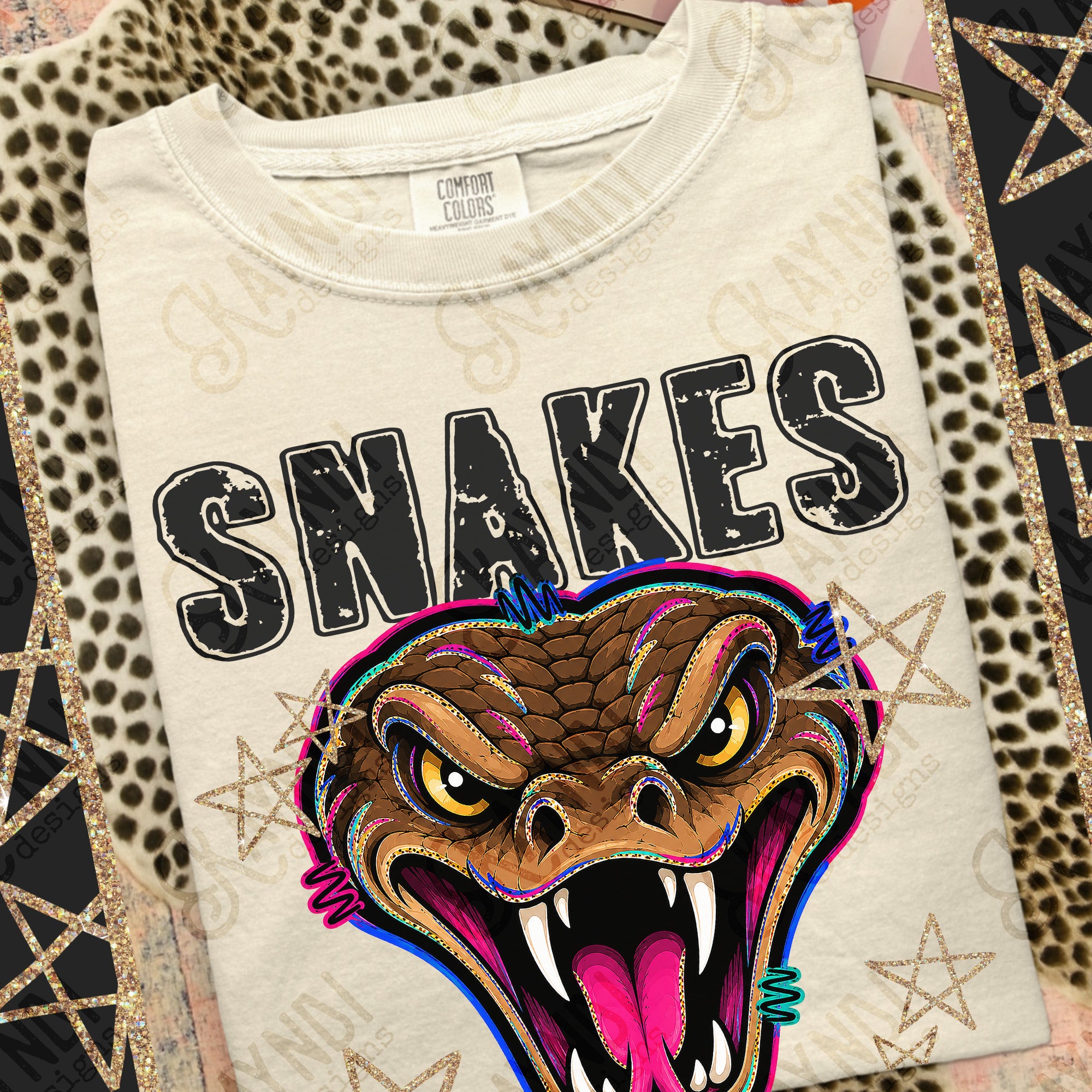Grunge Varsity Snakes 2 mockup