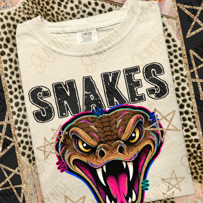 Grunge Varsity Snakes 2 mockup