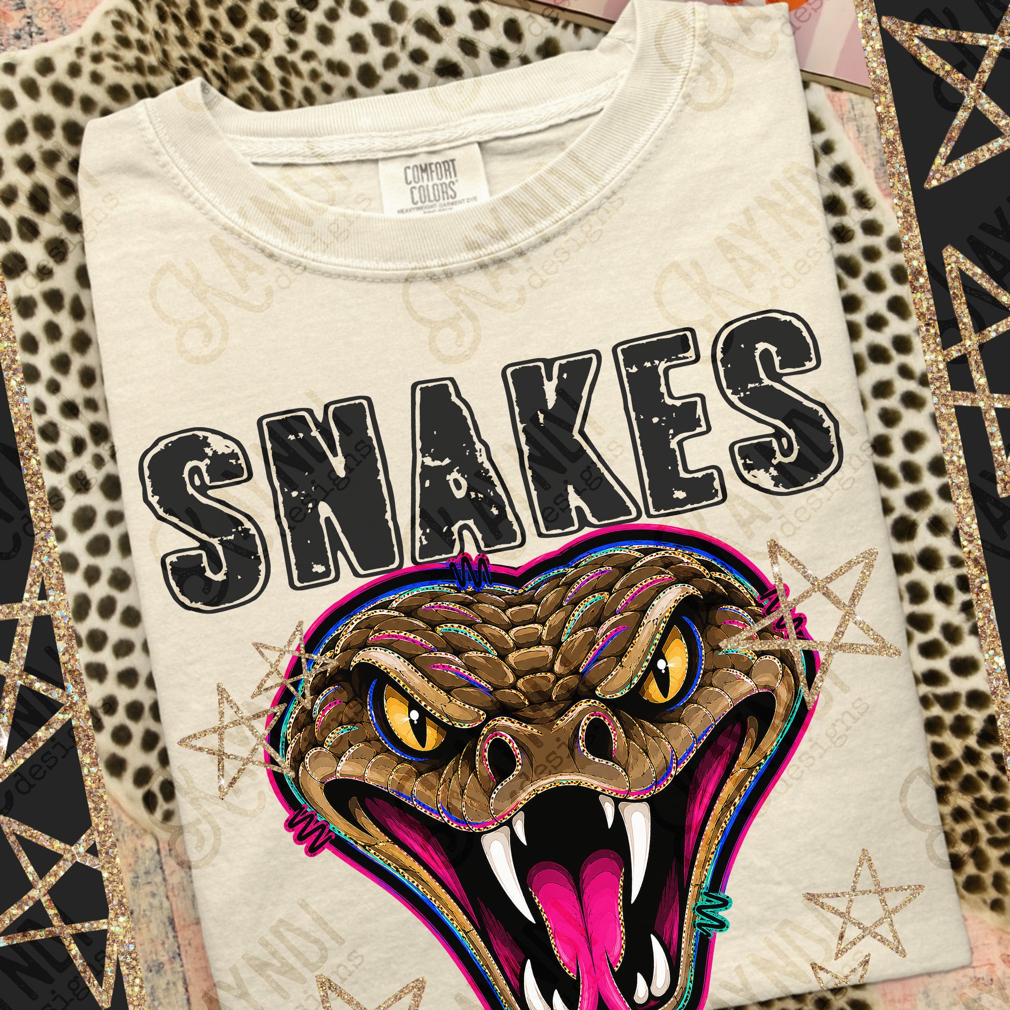 Grunge Varsity Snakes 3 mockup