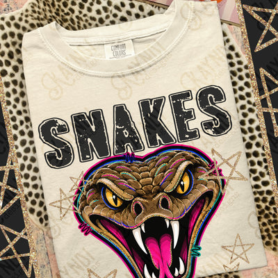 Grunge Varsity Snakes 3 mockup