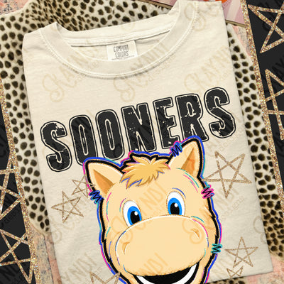 Grunge Varsity Sooners mockup