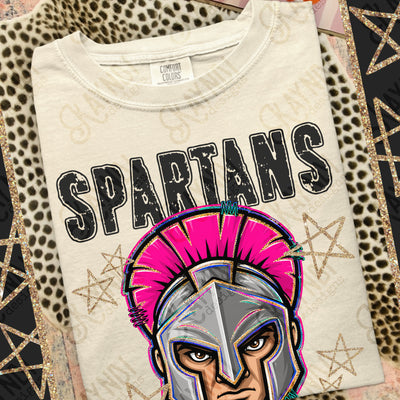 Grunge Varsity Spartans 2 mockup