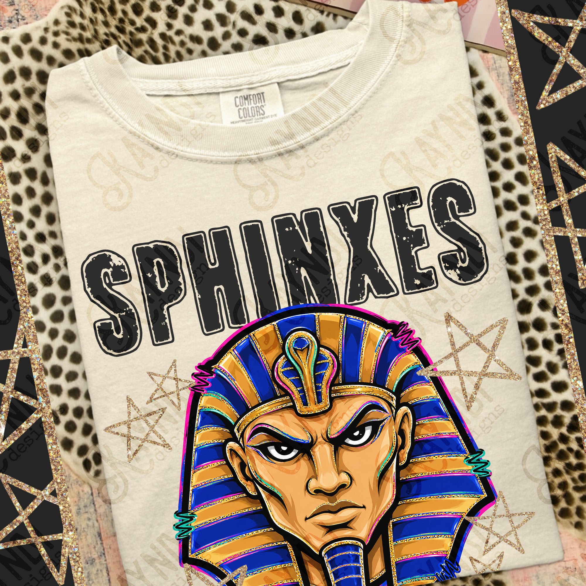 Grunge Varsity Sphinxes mockup