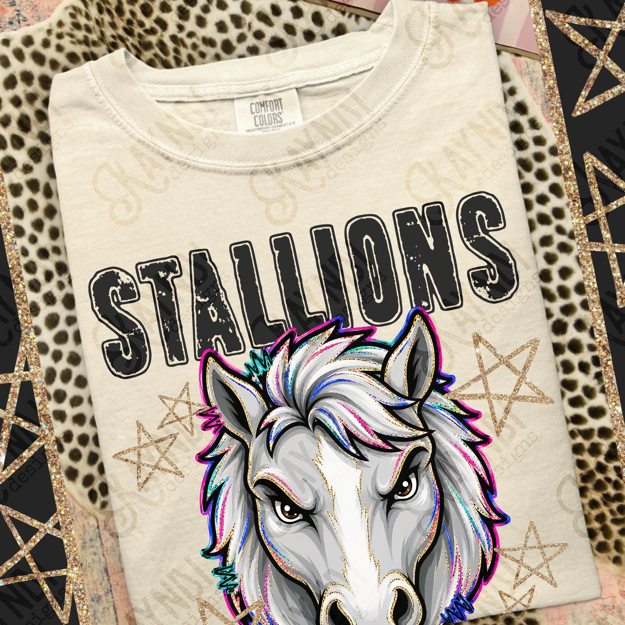 Grunge Varsity Stallions 2 mockup