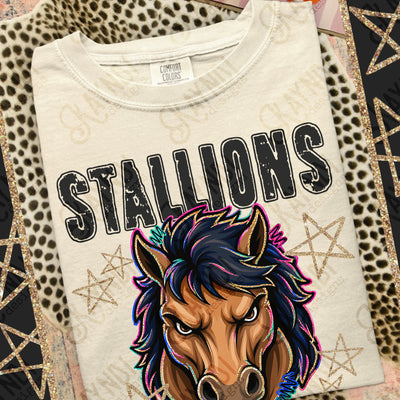 Grunge Varsity Stallions 4 mockup