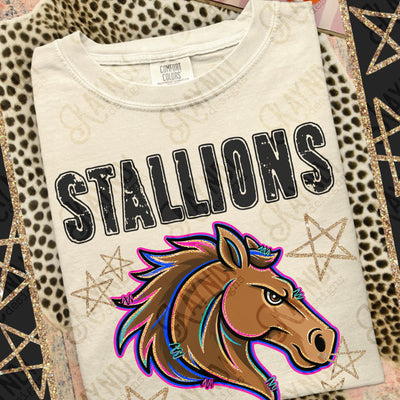 Grunge Varsity Stallions 6 mockup