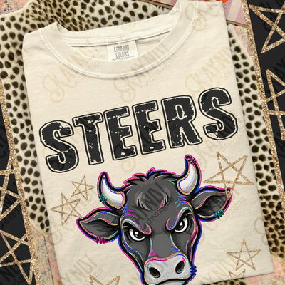 Grunge Varsity Steers mockup