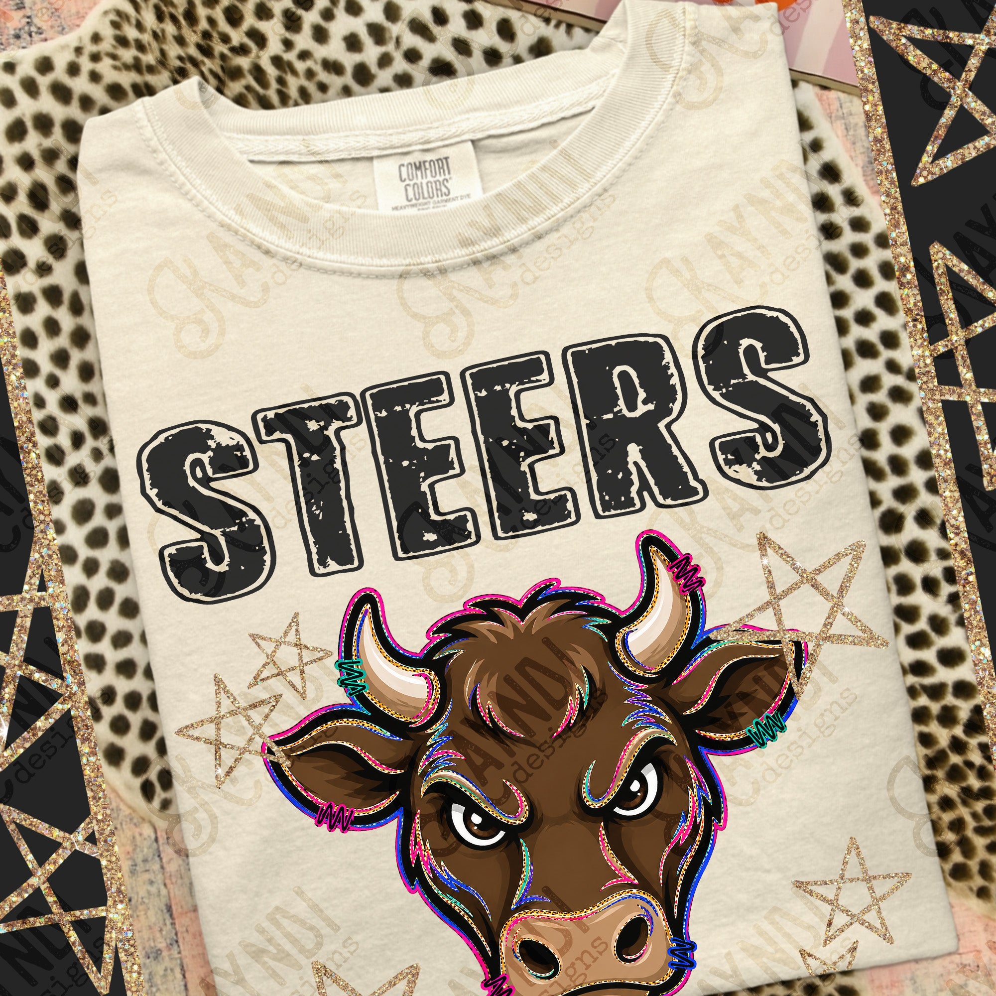Grunge Varsity Steers 2 mockup