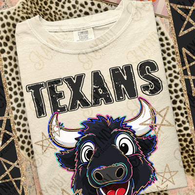 Grunge Varsity Texans mockup
