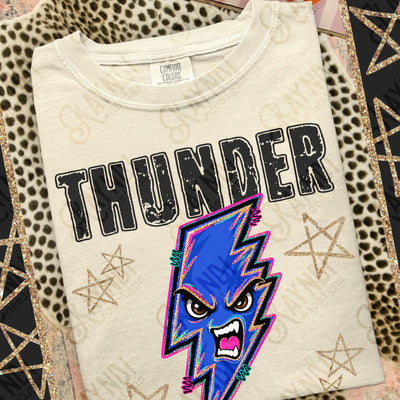 Grunge Varsity Thunder mockup