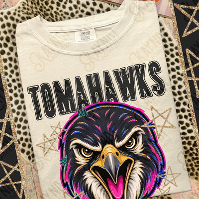 Grunge Varsity Tomahawks mockup