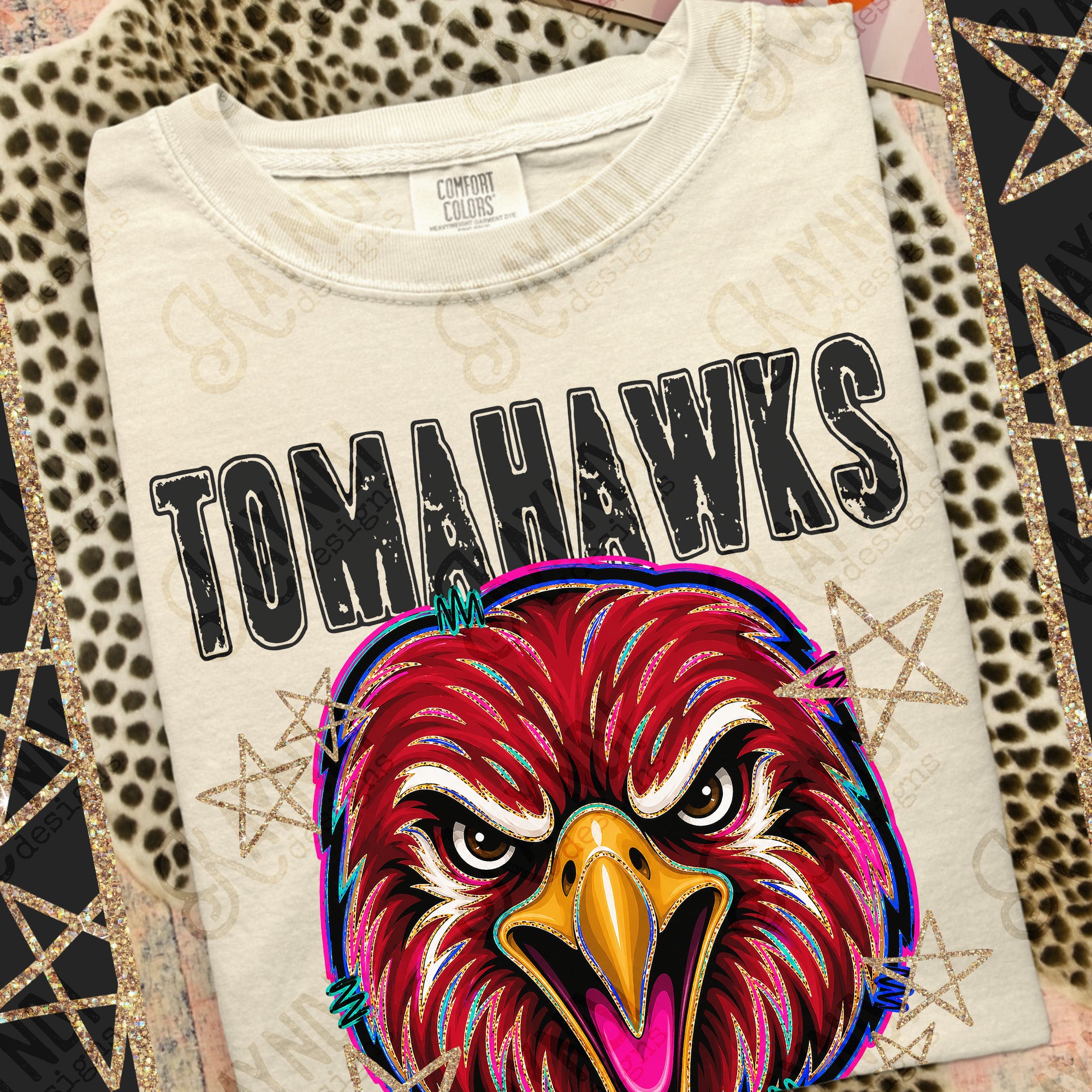 Grunge Varsity Tomahawks 2 mockup