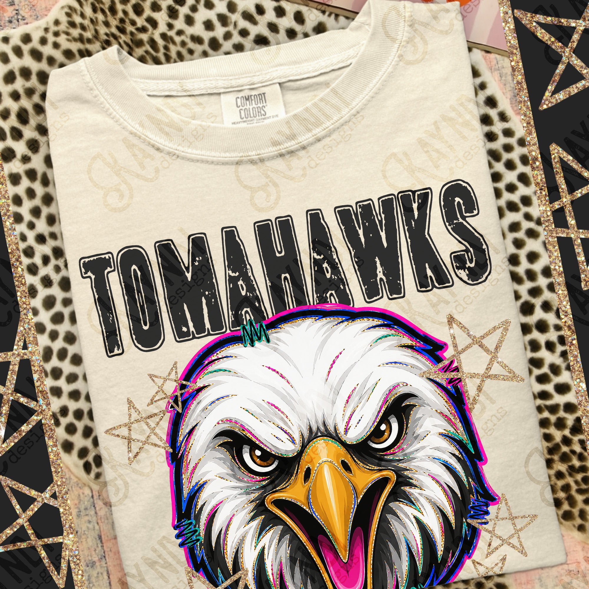Grunge Varsity Tomahawks 3 mockup