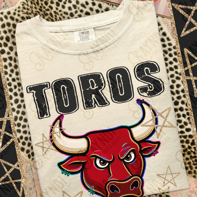Grunge Varsity Toros mockup