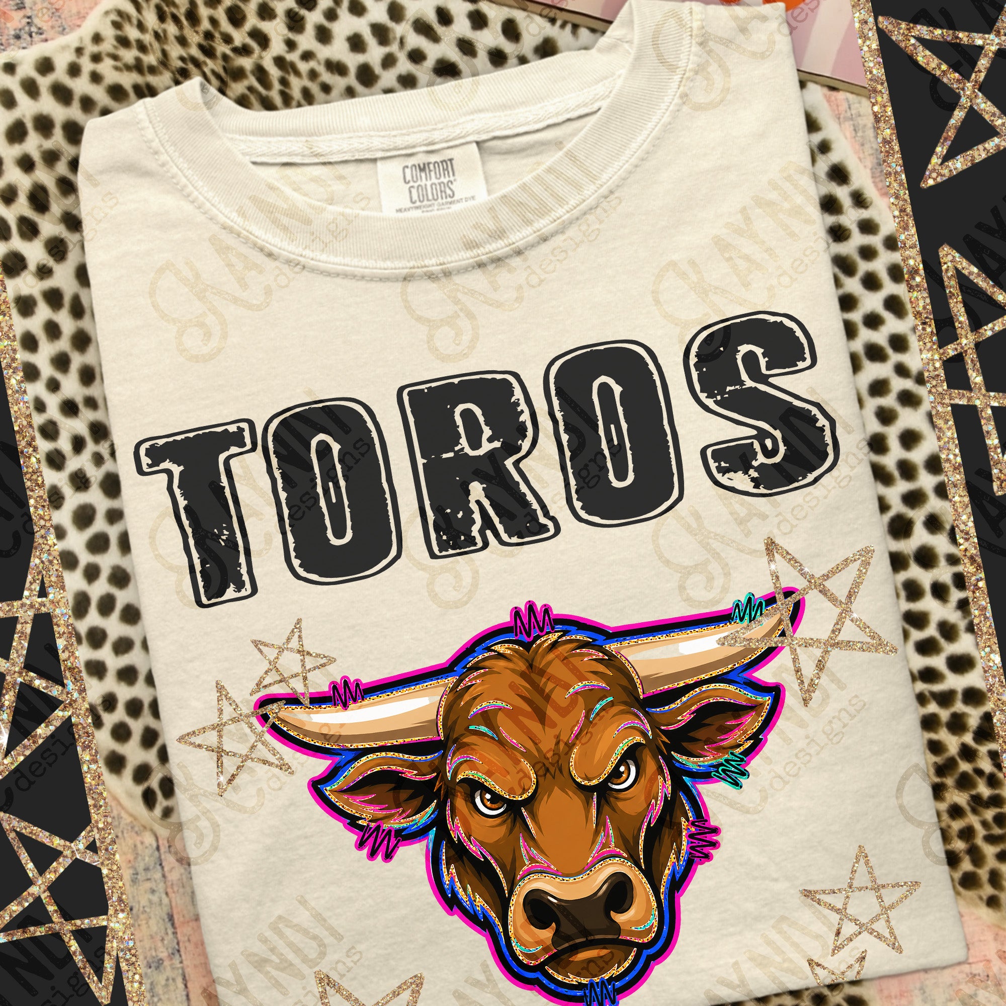 Grunge Varsity Toros 2 mockup