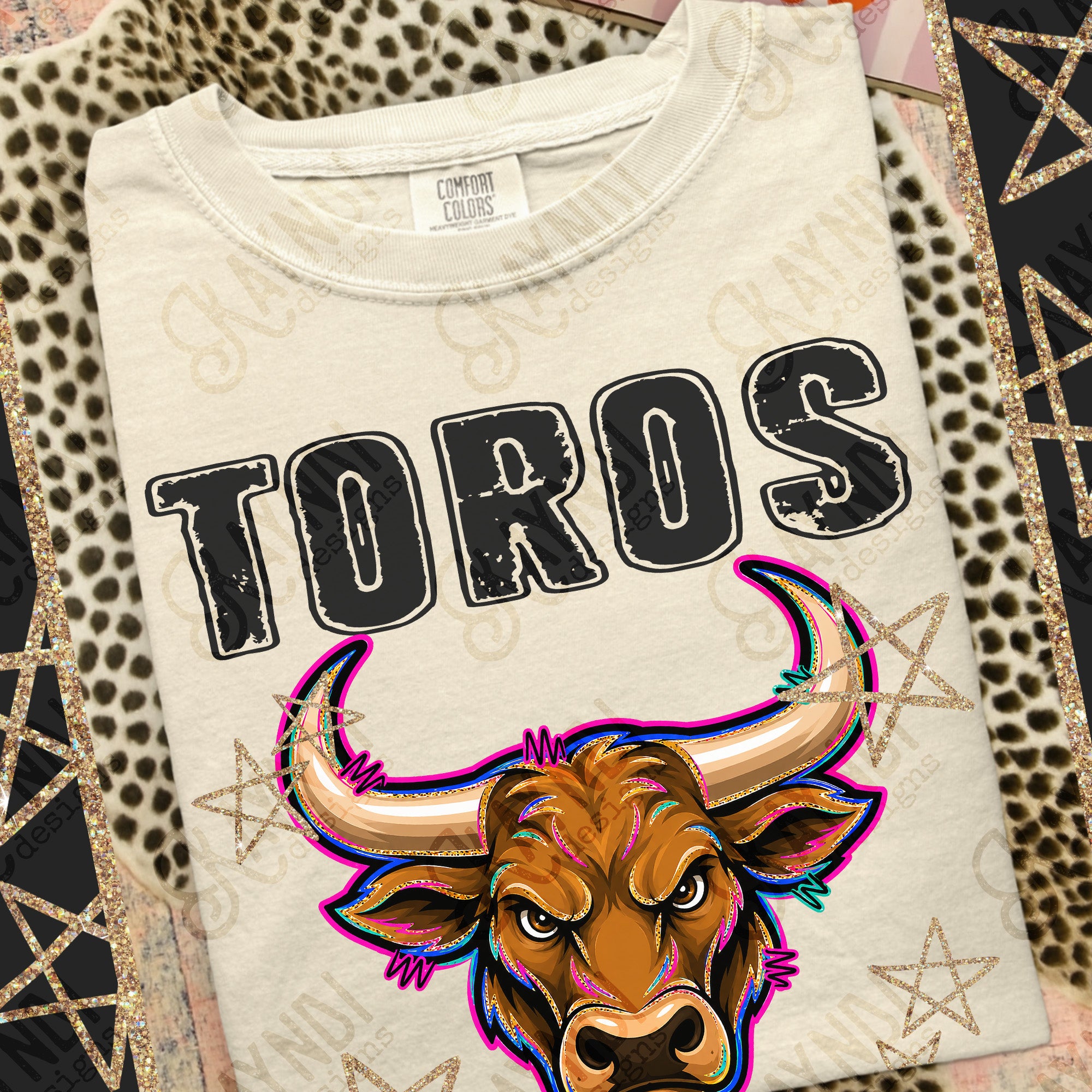Grunge Varsity Toros 3 mockup